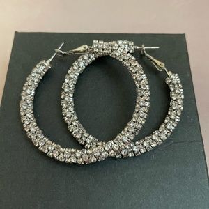 Aldo Accessories Silver Hoop Earrings